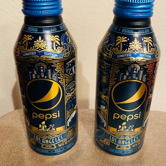 Pepsi 2 limited Edition Aluminum Bottles 2022 Super Bowl LVI unopened new - Picture 5 of 9